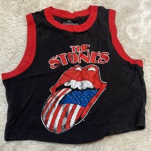 Rolling Stones vintage cropped tee